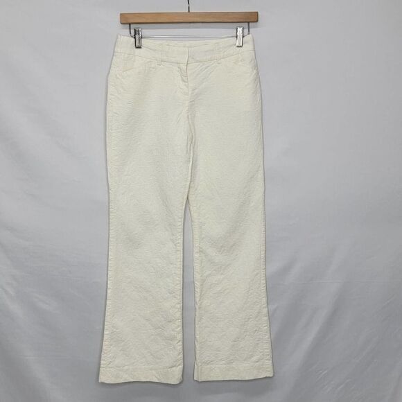 EXPRESS Design Editor Off White Flare Quilted Detail - Picture 3 of 12